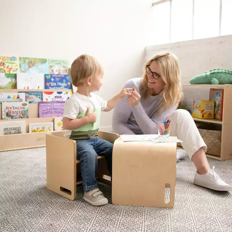 Chaise Cubique Polyvalente pour Tout-Petits Bentwood