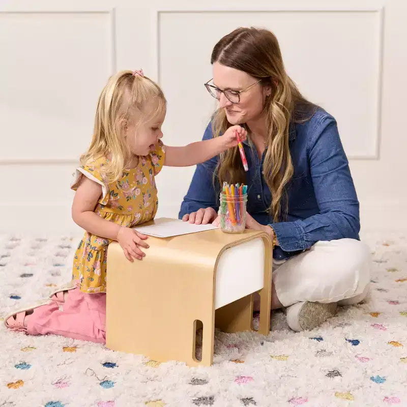 Chaise Cubique Polyvalente pour Tout-Petits Bentwood