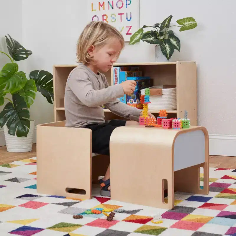 Chaise Cubique Polyvalente pour Tout-Petits Bentwood
