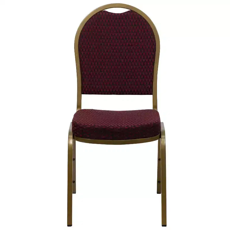 Chaises de banquet empilables à dossier en dôme
