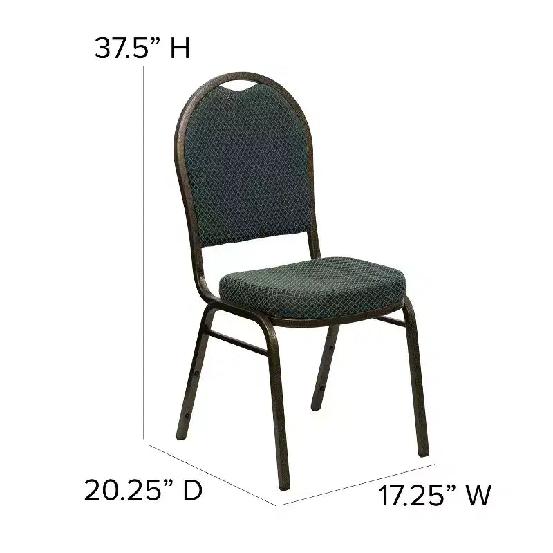 Chaises de banquet empilables à dossier en dôme