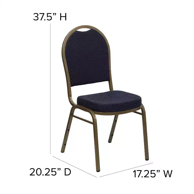 Chaises de banquet empilables à dossier en dôme